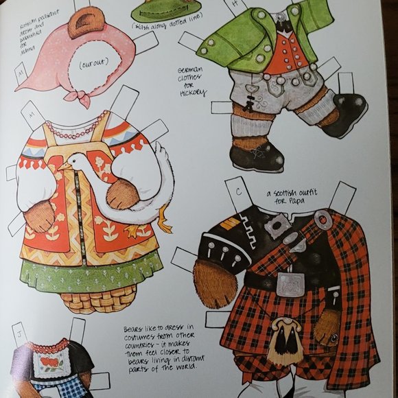 Vintage Teddy Bear Paper Dolls by Crystal Collins - Picture 14 of 16